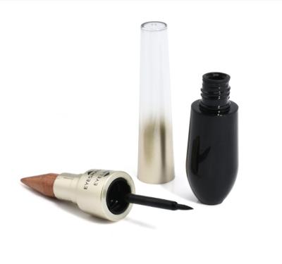 China 1 Pcs Waterproof Lipstick Shape Double Head Black Black Liquid Eyeliner Pencil Eyeliner 6 Color Easy Makeup Cosmetic for sale