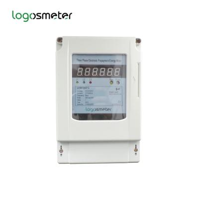 China three phase electronic prepayment meter STS prepaid energy meter LEM106PG LEM106PG for sale