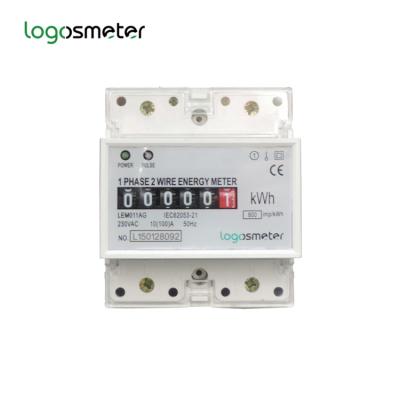 China Factory Directly Sales Analog Din Rail Electricity KWH Meter LEM011AG LEM011AG for sale