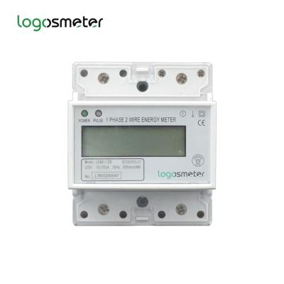 China Single Phase Din Rail Energy Meter Reset Electric Touch Button LEM011ZB LEM011ZB for sale