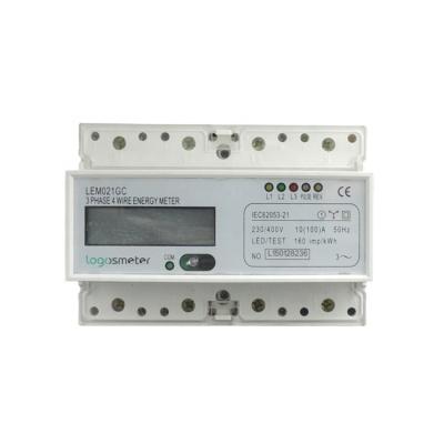 China AMR AMI KWH remote meter LEM021GC LEM021GC 3 phase port communication rs485 IR remote control electronic energy meter for sale