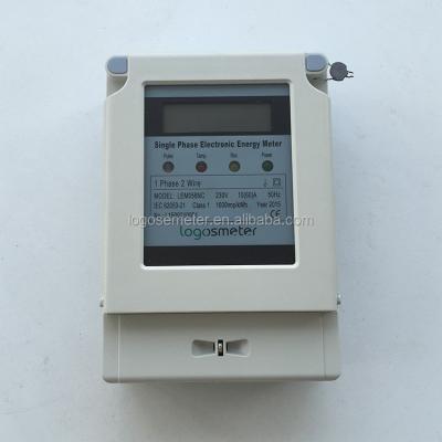 China Double Circuit Single Phase / Bargain Anti KWH Meter , Electronic Energy Meter LEM056NC for sale