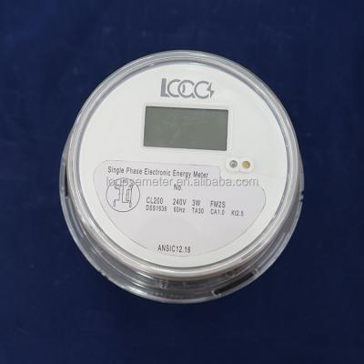 China FM2S Single Phase Round Socket Electronic Power/Watt-Hour Meter Real Time Three-Wire Meter for sale