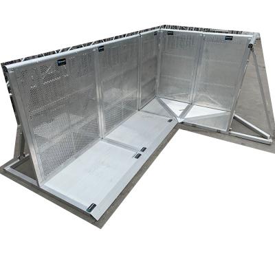 China KKMARK Security Mojo Barricade Concert Crowd Control Easily Assembled Portable Folding Aluminum Barrier For Event for sale