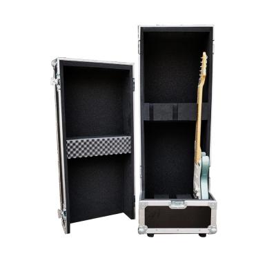 China Custom Plywood+plastic Kkmark Electric Guitar Vault Traveling Grade Flight Road Case For Jazz Bass Guitar for sale