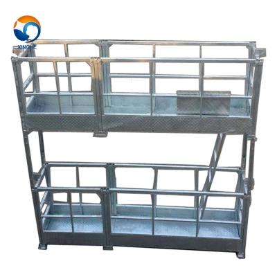 China Double Decker Building Construction Platform Aerial Work Building Cleaning Cradle Glass Cleaning Machine for sale