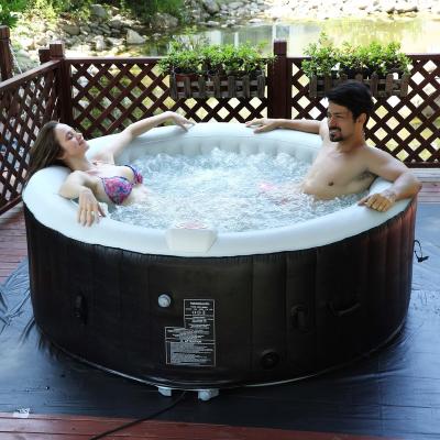 China Customized Hot Tub Air Bubbles Outdoor Inflatable Hot Tub 4 Person Pools Hot Tub Spa Outdoor Hot Tub for sale