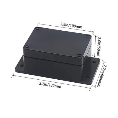 China Manufacturer IP66 Electrical Black Plastic Waterproof PCB Box 100*68*50 Mm Enclosure Junction Box Circuit Board Box for sale