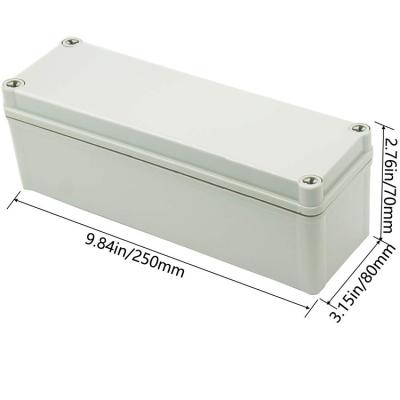 China Install Custom Electronics Enclosure Box PCB Board ABS Plastic Enclosure PCB Box Enclosure 250 x 80 x 70 mm for sale