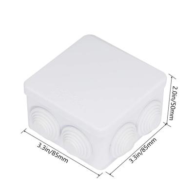 China Outdoor Custom ABS Plastic Enclosure Electronic Hardware Enclosure Junction Box For PCB Electronic Components 85 x 85 x 50mm for sale