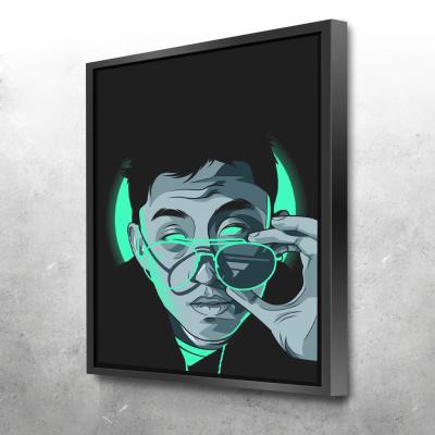 China Waterproof Portrait Art Hip Hop Rapper Posters And Print Canvas Paintings Wall Art Pictures For Living Room Decor for sale