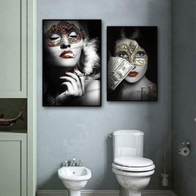 China Retro Lady Waterproof Classic Painting Wall Art Pictures Print On Canvas For Living Room Home Decoration for sale