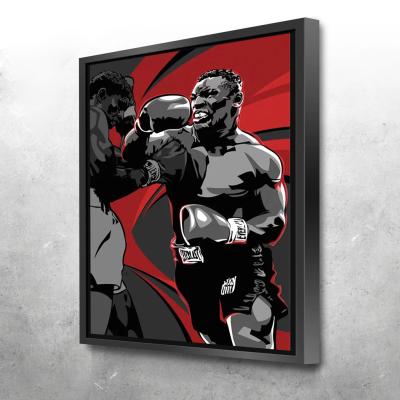 China Art Artist Hand Painted Modern Abstract Figure Waterproof Popular Mike Tyson Oil Painting On Canvas Boxing King Mike Tyson Oil Painting for sale