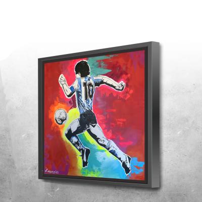 China Home Wall Art Children's Room Painting Living Bedroom Decoration Prints Printed Waterproof Wall Decor Diego Maradona Football Poster Canvas for sale