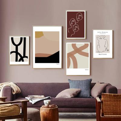 China Nordic Line Wall Art Pictures Living Room Decor By William Morris Posters And Prints Abstract Picasso Matisse Canvas Painting Home Office Hotel Factory Cafes for sale