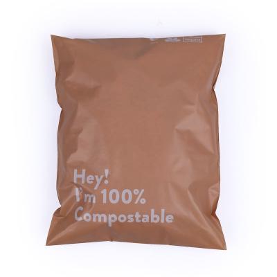 China Brown Strong Adhesive Factory Compostable Matte T-shirt OEM Poly Packaging Biodegradable Custom Mailer Bags for sale