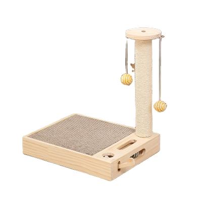 China Factory Direct Sale Uprightat Viable Cat Toy Cat Scratcher Nest Scratching Mail Wrinkled Hi Suit Claws Device Pet Paper Grinding Toys for sale