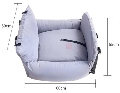 China Safe Soft Comfy Car Travel Pet Nest Pet Nest Cover Dog Bag Portable Waterproof Cat Seat Cover Viable for sale