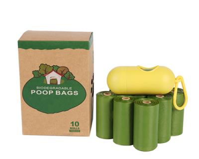 China Sustainable Biodegradable Compostable Disposable Pet Poop Bag Custom Printed Waste Eco Friendly Dog Poop Waste Bag for sale