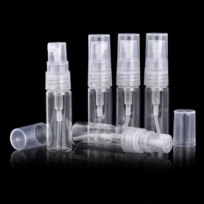 China 2ML 3ML 5ML 10ML Mini Sample Test Tube Bottle Clear Glass Vials Spray Bottle Empty Perfume Cosmetic Portable Glass Atomizer for sale