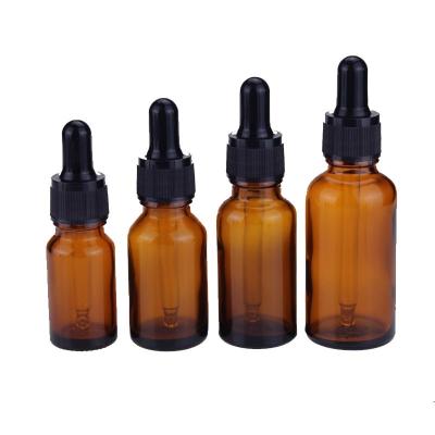 China 5ml 10ml 15ml 20ml 30ml 50ml 100ml Amber Clear Frosted White Essential Oil Cosmetic Oil Dropper Pharmaceutical Glass Bottles for sale