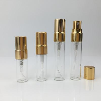 China Sample Perfume Test 2ml 3ml 5ml 10ml 14mm Empty Glass Vials Mini Glass Sample Perfume Spray Clear Bottle for sale