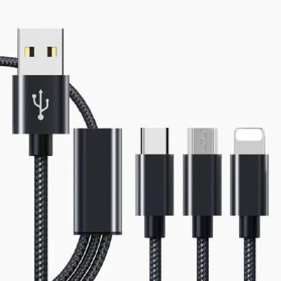 China MP3/MP4 Player Retail Packing Usb Cable 3 In Regular 1 4FT Mobile Phone Mobile Phone Usb 3.0 Cables for sale