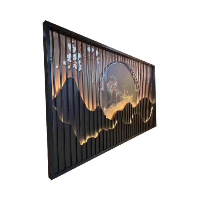 China Art Deco Customized Decorative Laser cut aluminum metal cut screen partition design panel screen for sale