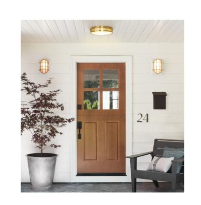 China Waterproof Villas Order High Quality Custom Exterior Solid Wood Doors With Smart Lock for sale