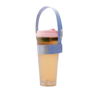 China Adjustable Cup Width Strap For Milk Different Adjustable Different Tea Cup Thermos Cup Width Reusable Reusable Cup Carrier for sale