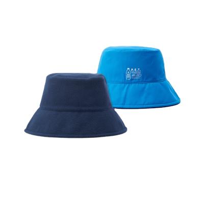 China Fashion Double Sided Collocation Sale Custom Logo Fleece Bucket Hat Promotional for sale