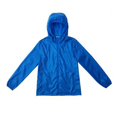 China Custom Sustainable Recycled Outdoor Urban Sports Lightweight rPET Sun Protection Summer Sun Protection Unisex Hooded Jacket Windproof for sale