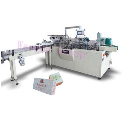 China Factory automatic facial tissue boxing and sealing machine for sale