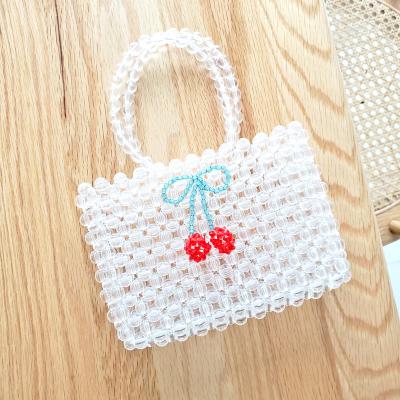 China Fashion Show Eco Friendly Transparent Clear Beads Design New Arrival Handmade Lady Handbag / Clutch Bag Beaded for sale