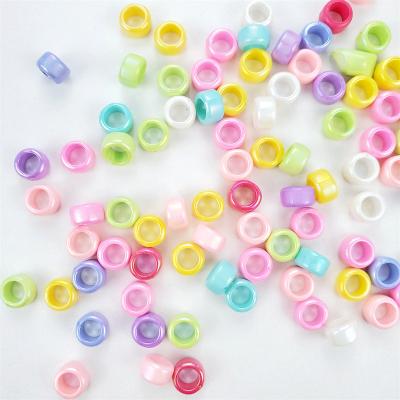 China Bangle Bracelet Wholesale 8.5mm Acrylic Plastic Cylinder Shaped Beads With 5mm Hole For DIY Necklace Bracelet Jewelry Making for sale