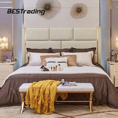 China Hot Sale Customized Modern Bedroom Sets Solid Wood Bedroom Furniture for sale