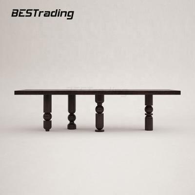 China Brand New Customized Furniture Desig 10 Seater Italian Dining Rectangular Luxury Wooden Dining Table for sale