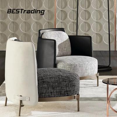 China Design Adjustable Contemporary Home Furniture Modern Arm (Other) Leisure Chair Fabric Upholstered Single Sofa Chair for sale