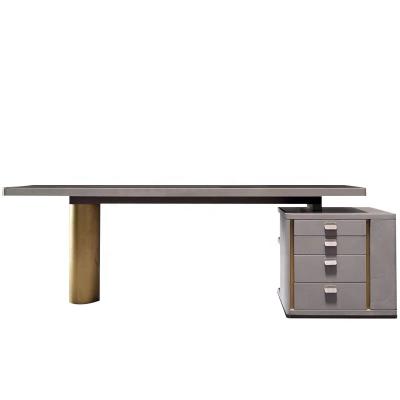 China Modern luxury desk with drawers for sale