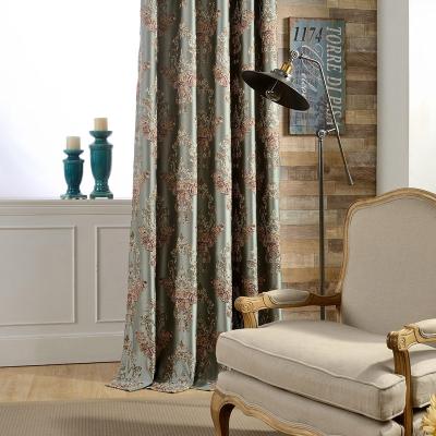 China New Chinese style fabric jacquard fabric blackout curtain European style shade fabric in light high-precision luxury curtain fabric for sale