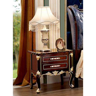 China Factory Wholesale Comfortable Home Furniture Bedroom Nightstand Organizer Luxury Modern Solid Wood Bedside Table for sale