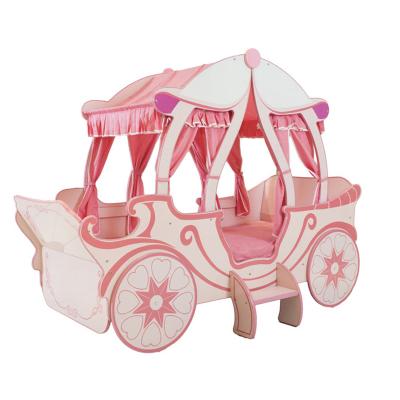 China Solid Wood Furniture Children's Bed Girl Pumpkin Bed Cute Creative Car Bed for sale