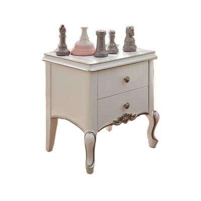 China Furniture Royal Style Solid Wood Classic Luxury Bedside Table for sale