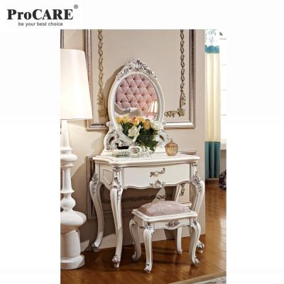 China French design luxury classic solid wood solid wood dresser with mirror for bedroom home furniture for sale for sale