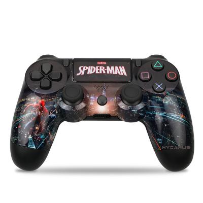 China Touch Buttons Official Wholesale HYCARUS Blue-Tooth Wireless Control For PS4 Controller Gamepad Joystick Mando Joystick-PS4 (Spider-Man) for sale