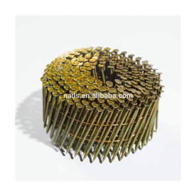 China China Factory Supply Flat Nail Wire Coated Coil Nails for sale