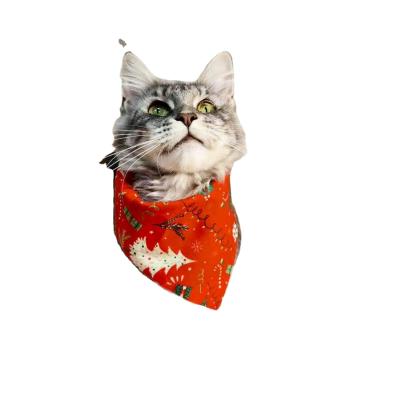 China Square Pet Triangle Towel Dog Holiday Halloween Christmas Pet Supplies Scarf Saliva Stocked Towel for sale