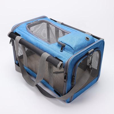 China PB2021060701 Hot Selling Stored Pet Carrier Airline Approved Use Foldable Indoor Pet Bag Carrier for sale