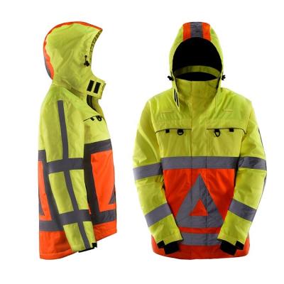 China Custom Water Proof Reflective Jacket Men Safety Logo Safety Jackets With Reflect for sale