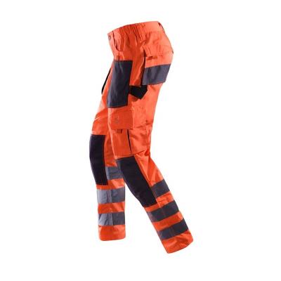 China 85% Polyester 15% Cotton Safety Factory Reflective Safety Pants Works Overalls Men's Coverall Uniforms for sale